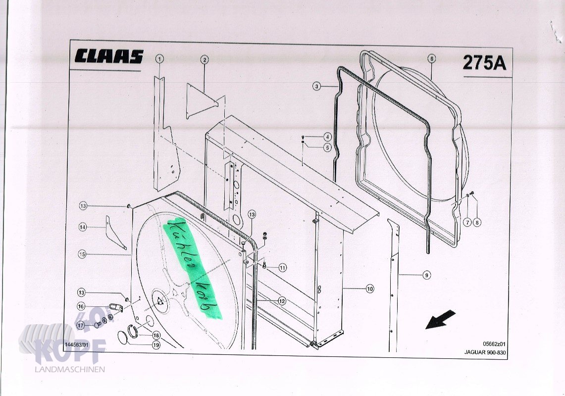 Kompressor & Kühlanlage of the type CLAAS Kühlerkorb NEU für Jaguar 820-900 492, 493, Neumaschine in Schutterzell (Picture 1)