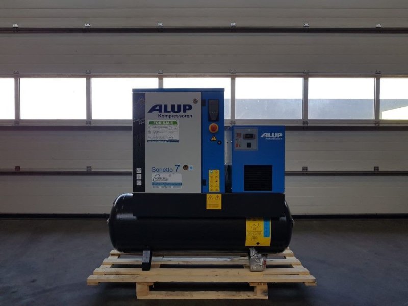 Kompressor typu Alup Sonetto 7.5 + 200 Elektrische Schroefcompressor met ketel en dro, Neumaschine v VEEN (Obrázok 1)