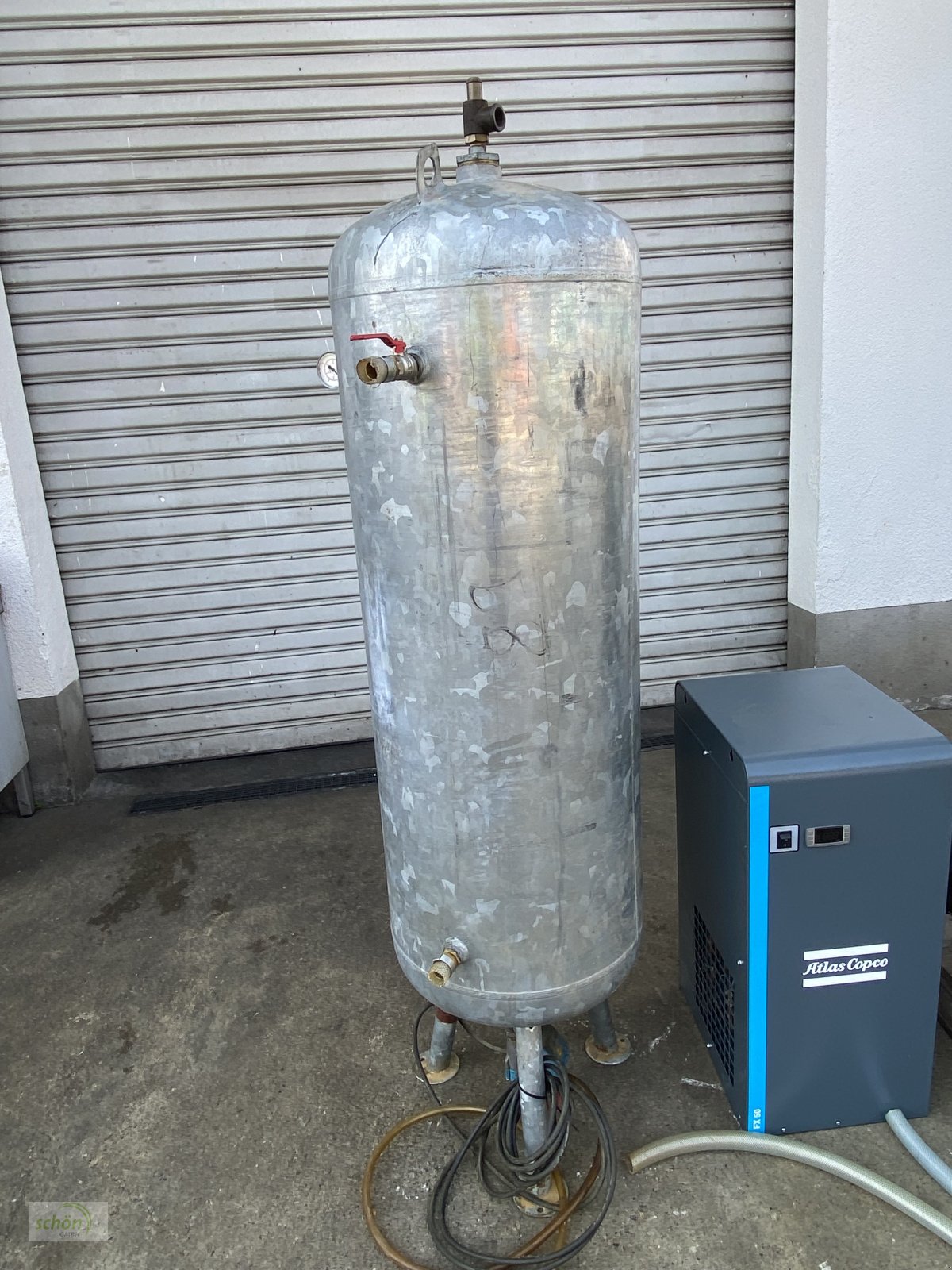 Kompressor van het type Atlas Copco GA10 Kompressor mit FX50 Kältetrockner und Kessel, Gebrauchtmaschine in Burgrieden (Foto 5)