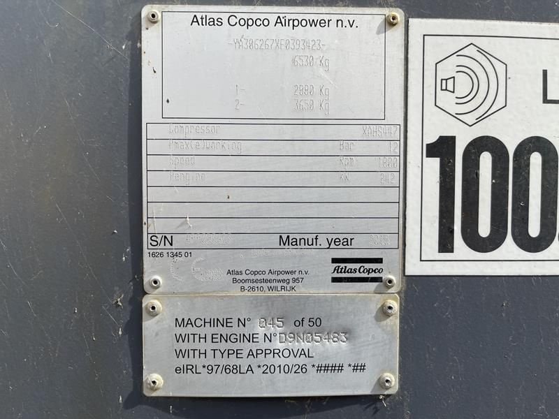 Kompressor del tipo Atlas Copco XAHS 447 CD - N, Gebrauchtmaschine In Waregem (Immagine 2)