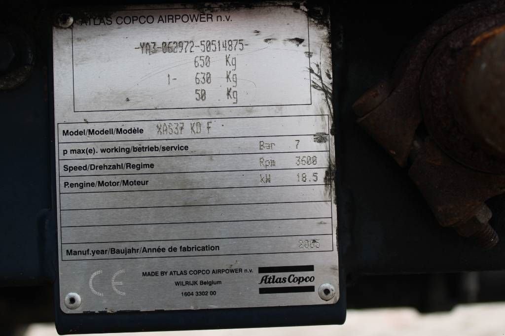 Kompressor tipa Atlas Copco XAS 37 KD, Gebrauchtmaschine u Rucphen (Slika 4)