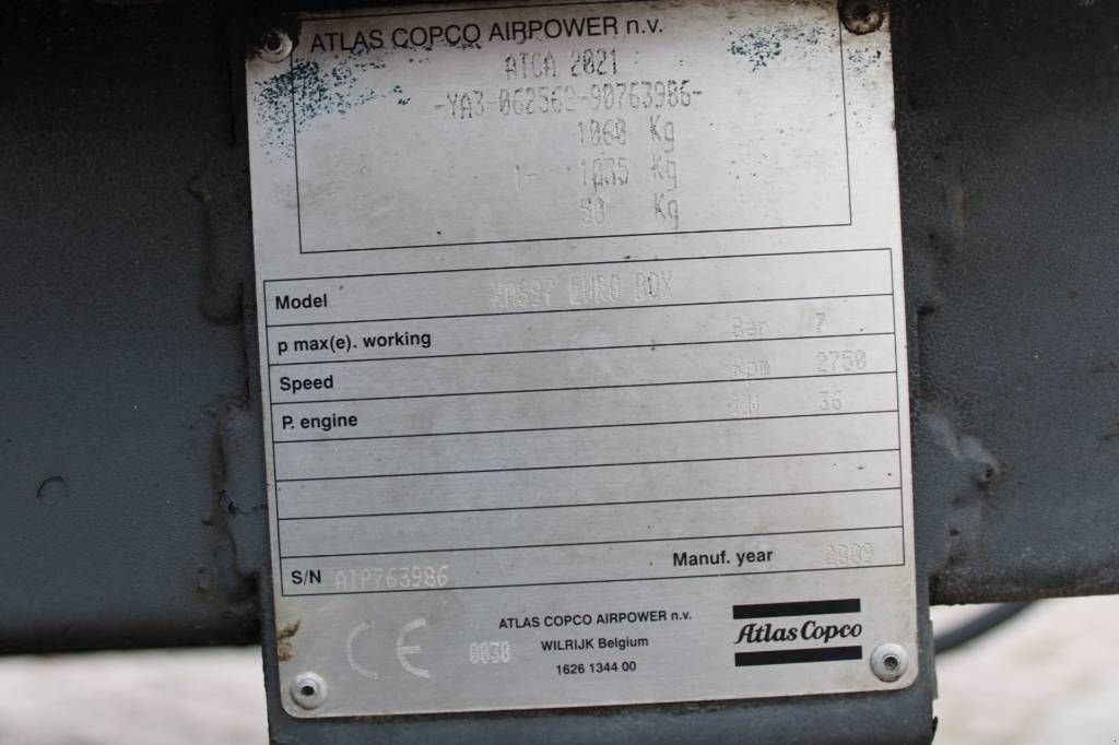 Kompressor типа Atlas Copco XAS 97, Gebrauchtmaschine в Rucphen (Фотография 5)