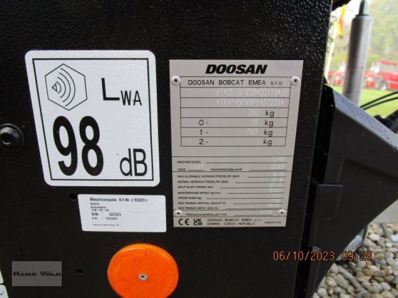Kompressor a típus Bobcat /Doosan 7/45, Neumaschine ekkor: Soyen (Kép 12)