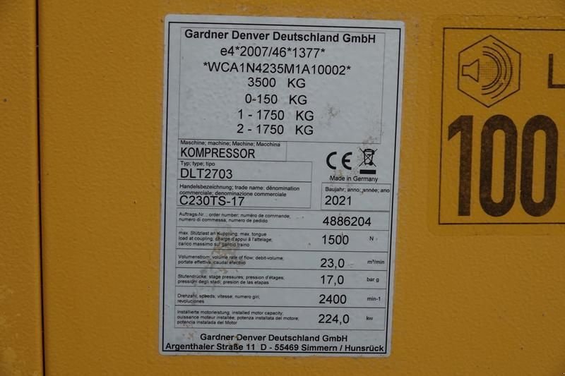 Kompressor tip Compair C 230 TS - 17, Gebrauchtmaschine in Waregem (Poză 8)