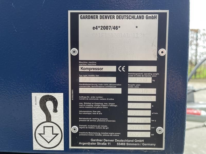 Kompressor of the type Compair C 60 - 12, Gebrauchtmaschine in Waregem (Picture 5)