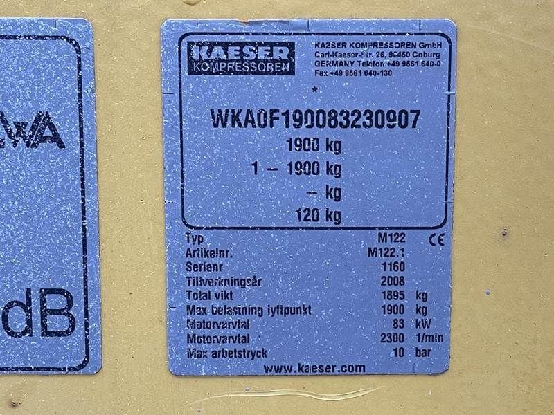 Kompressor του τύπου Kaeser M 122 - N, Gebrauchtmaschine σε Waregem (Φωτογραφία 5)