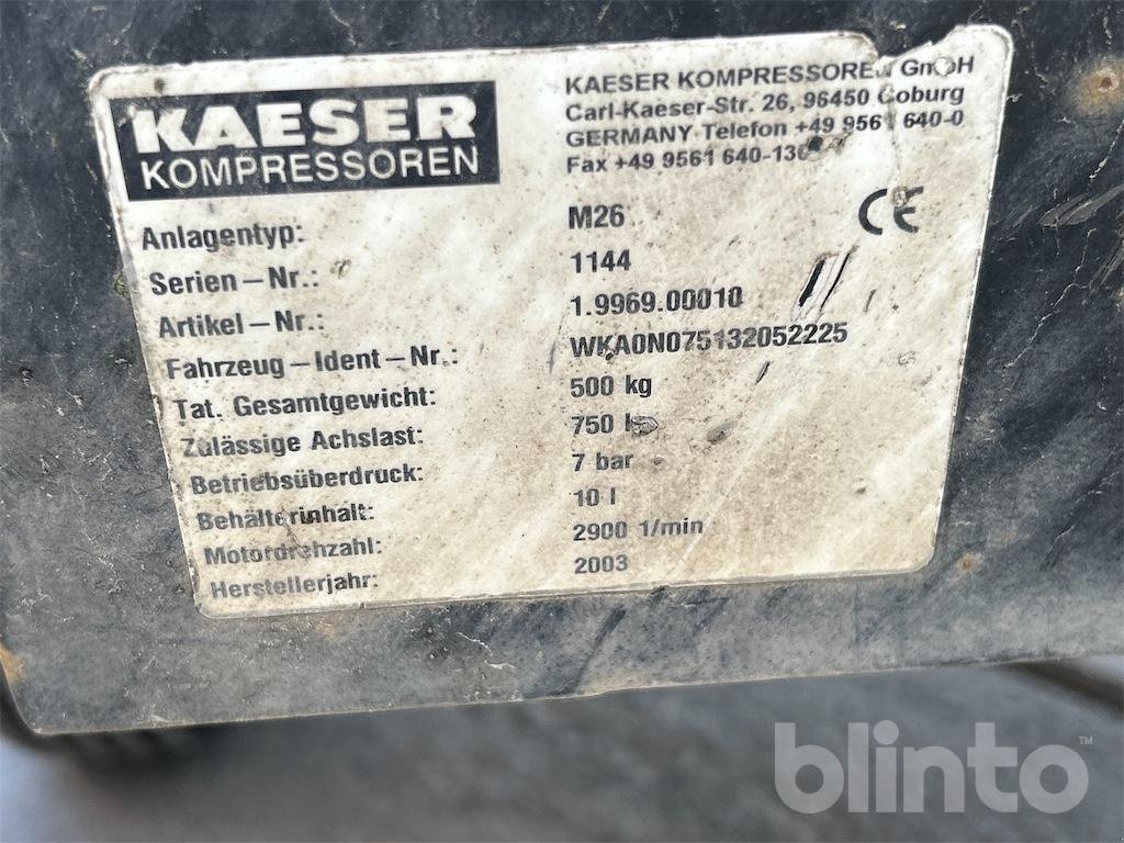 Kompressor tip Kaeser M26, Gebrauchtmaschine in Düsseldorf (Poză 5)
