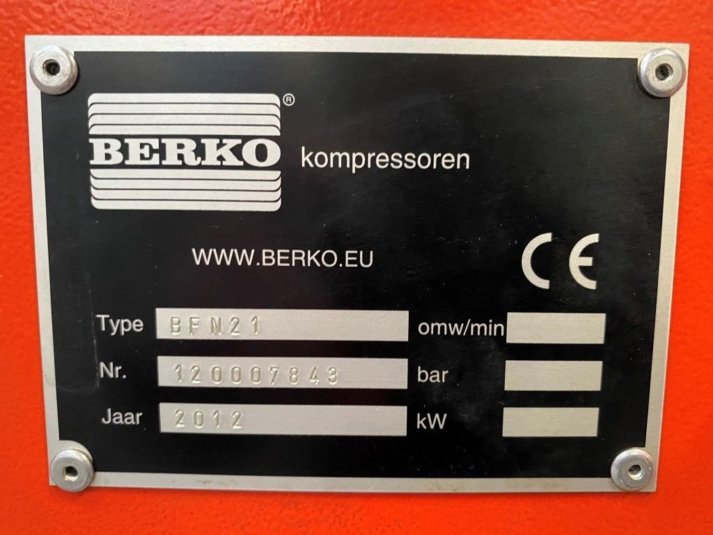 Kompressor a típus Sonstige BERKO BFN21 Luchtdroger 21 m3 - h / 350 L - min Air Dryer met Ol, Gebrauchtmaschine ekkor: VEEN (Kép 9)