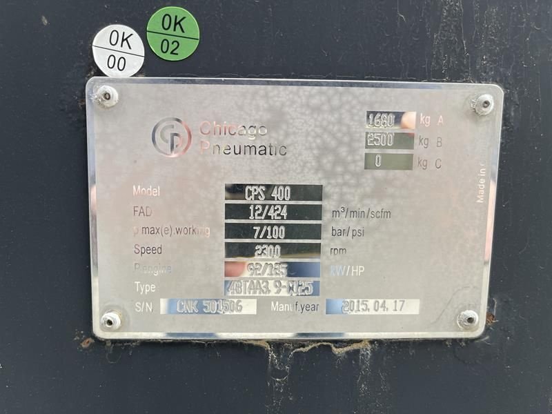 Kompressor typu Sonstige Chicago CPS 400, Gebrauchtmaschine v Waregem (Obrázok 7)