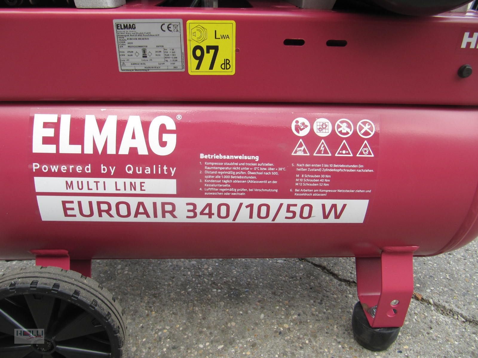 Kompressor des Typs Sonstige EUROAIR 480/10/50 D, Neumaschine in Niederneukirchen (Bild 2)