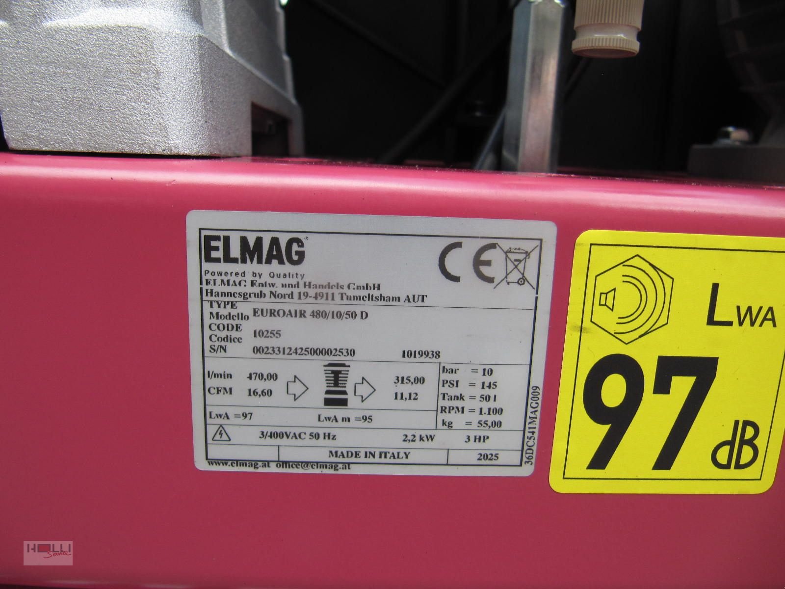 Kompressor des Typs Sonstige EUROAIR 480/10/50 D, Neumaschine in Niederneukirchen (Bild 3)