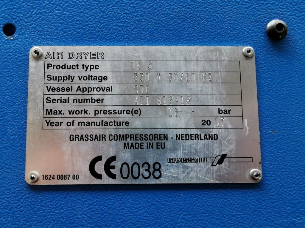 Kompressor типа Sonstige Grassair DB 3 16 bar absorptie luchtdroger, Gebrauchtmaschine в VEEN (Фотография 2)
