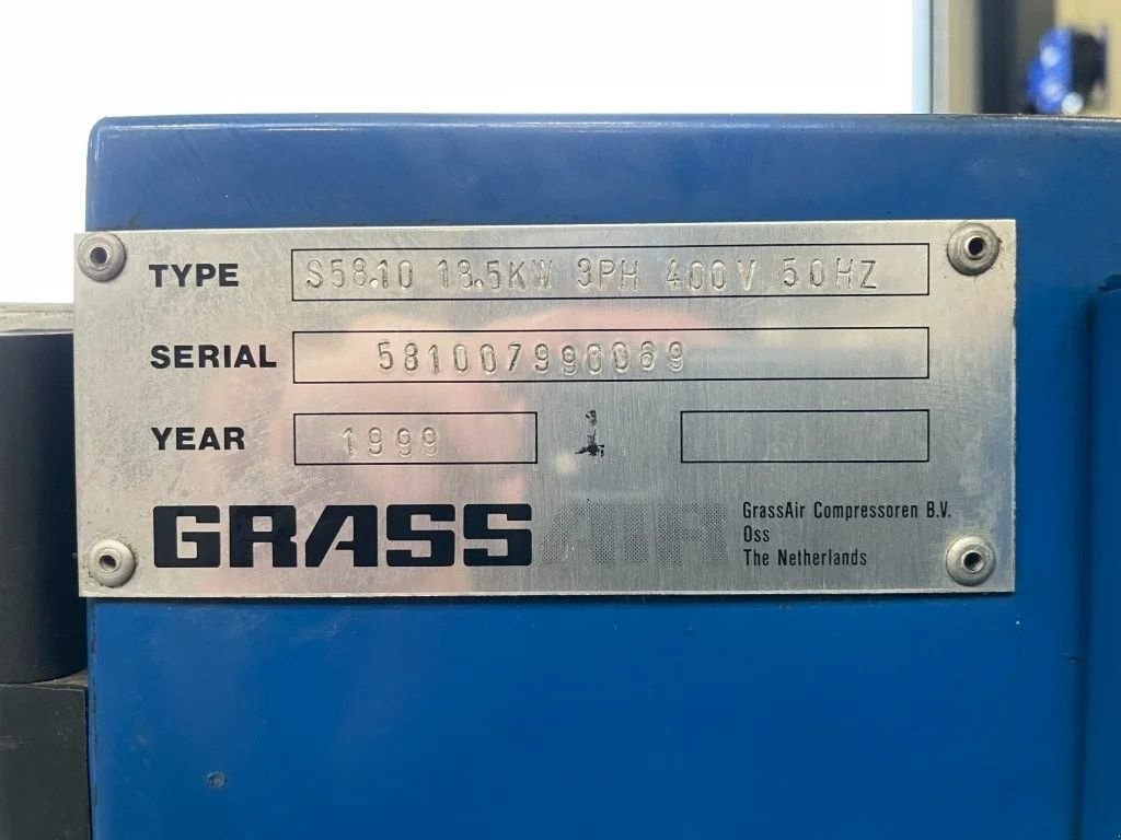 Kompressor типа Sonstige Grassair S58.10 Elektrische Schroefcompressor 18.5 kW 2500 L / min 10 Bar, Gebrauchtmaschine в VEEN (Фотография 4)
