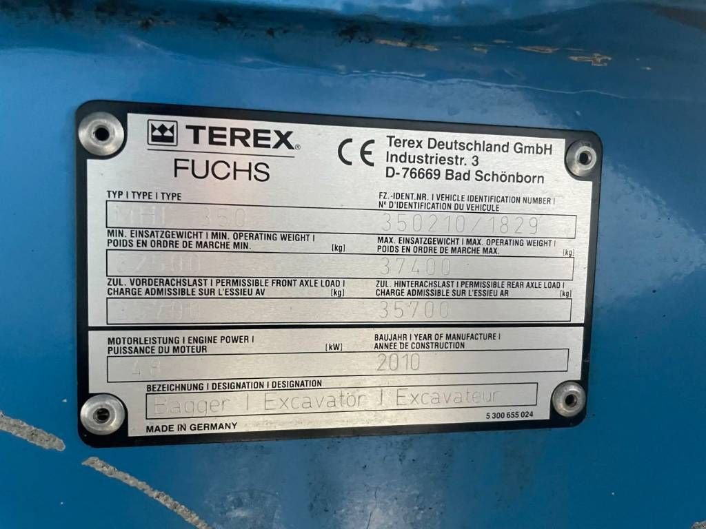 Kran Türe ait Fuchs MHL350, Gebrauchtmaschine içinde Venlo (resim 7)