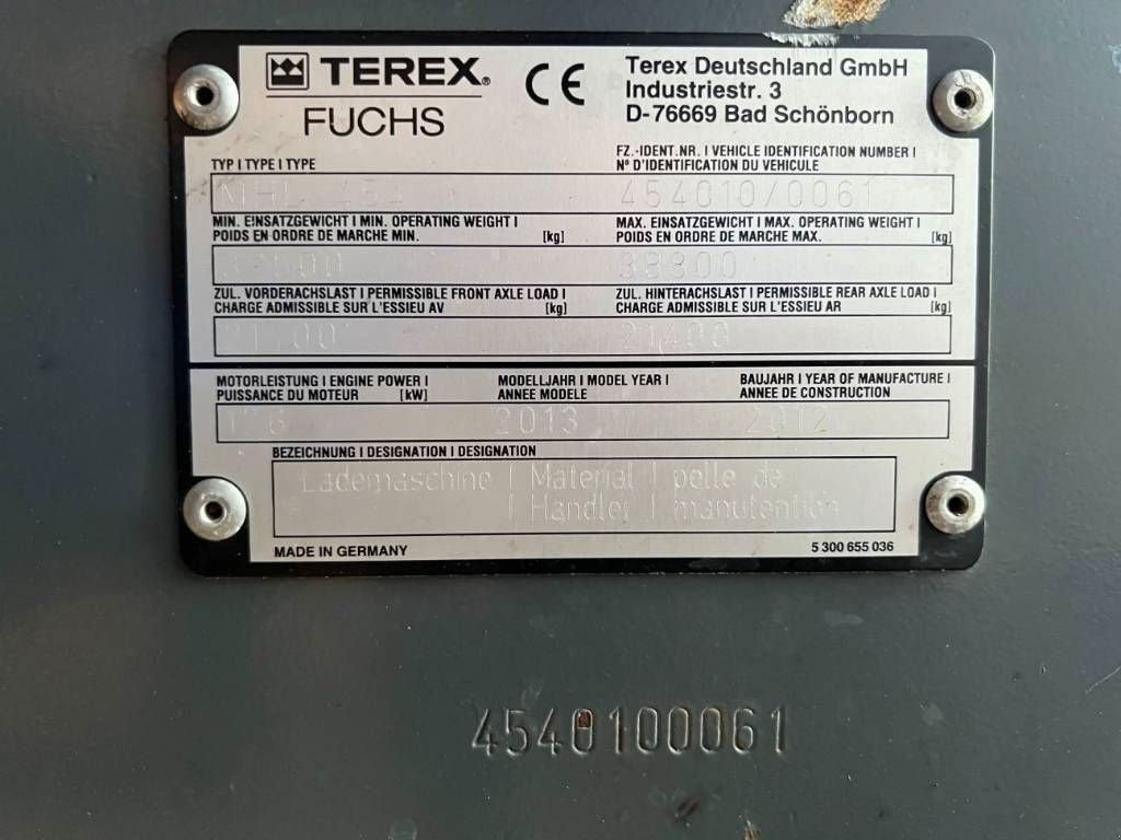 Kran des Typs Fuchs MHL454, Gebrauchtmaschine in Venlo (Bild 8)