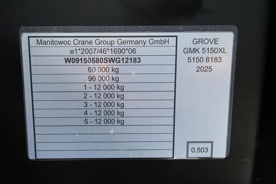 Kran del tipo Grove GMK5150XL Available For Rent, Dutch Registration,, Gebrauchtmaschine en Groenlo (Imagen 8)