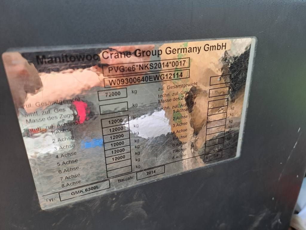 Kran Türe ait Grove GMK6300L, Gebrauchtmaschine içinde Stabroek (resim 7)