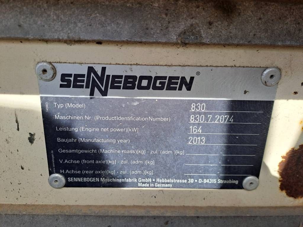 Kran of the type Sennebogen 830 E K17 (only upperstructure with damaged cabin), Gebrauchtmaschine in Stabroek (Picture 9)