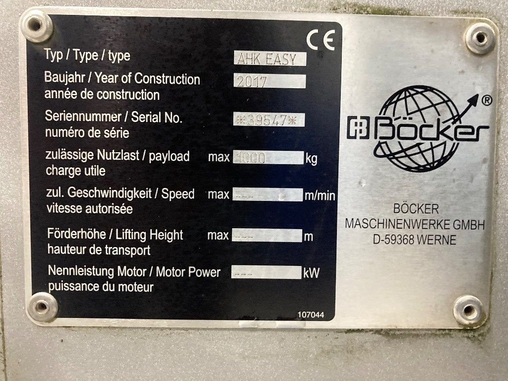 Kran tip Sonstige B&ouml;cker AHK 27/1200 Easyline, Gebrauchtmaschine in WIJCHEN (Poză 7)