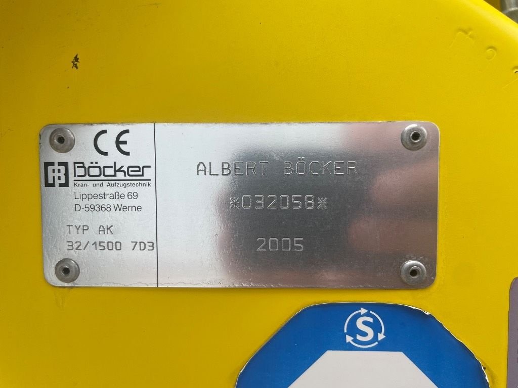 Kran del tipo Sonstige B&ouml;cker AK 32/1500 SOLD, Gebrauchtmaschine en WIJCHEN (Imagen 3)