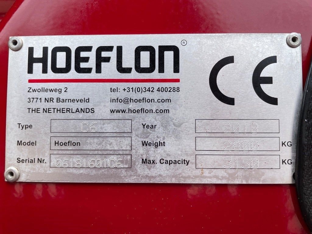 Kran Türe ait Sonstige Hoeflon C 6, Gebrauchtmaschine içinde WIJCHEN (resim 3)