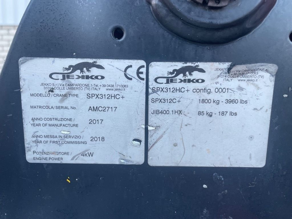 Kran типа Sonstige Jekko SPX 312 HC+, Gebrauchtmaschine в WIJCHEN (Фотография 3)