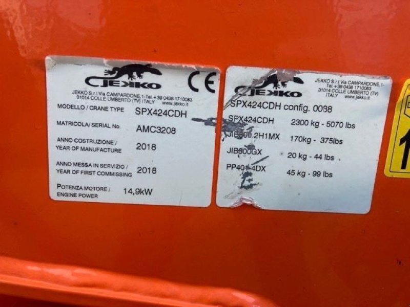 Kran tipa Sonstige Jekko SPX 424 CDH, Gebrauchtmaschine u WIJCHEN (Slika 3)