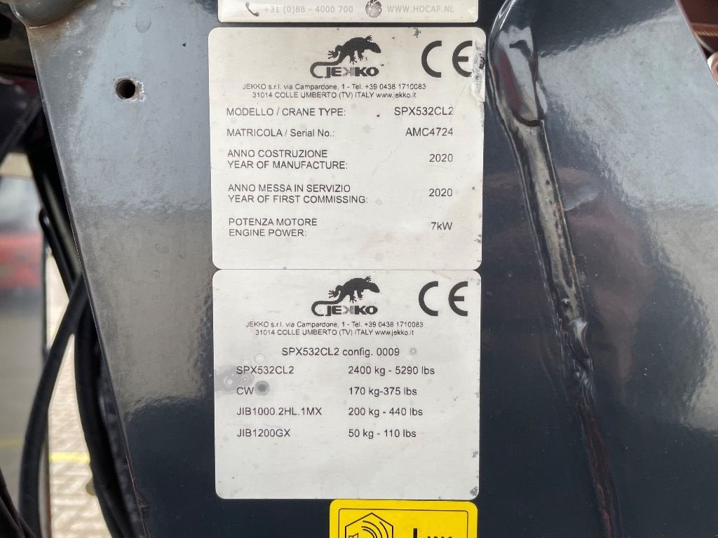 Kran du type Sonstige Jekko SPX 532 CL2, Gebrauchtmaschine en WIJCHEN (Photo 3)
