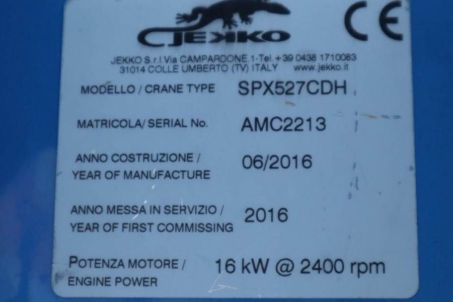 Kran tipa Sonstige Jekko SPX527CDH-2 Hybrid, 2700kg Capacity, 12.1m Main Bo, Gebrauchtmaschine u Groenlo (Slika 8)