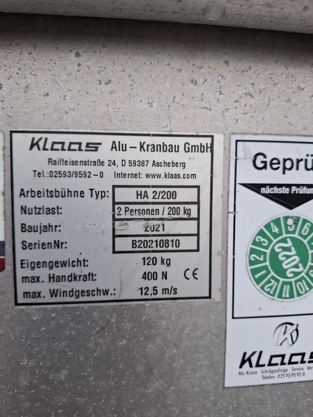 Kran типа Sonstige KLAAS ALU-KRANBAU GMBH K400 RSX, Gebrauchtmaschine в Groningen (Фотография 10)
