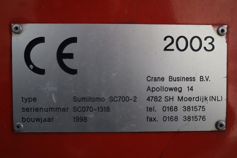 Kran typu Sonstige Sumitomo SC700-II 70t Capacity, 43m Boom, 31m Movable Jib,, Gebrauchtmaschine v Groenlo (Obrázek 8)