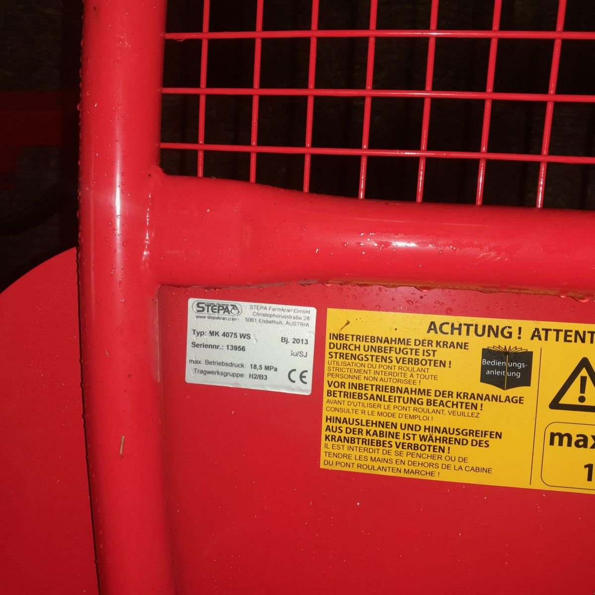 Kran del tipo Stepa MK 4075 WS, Gebrauchtmaschine en Burgkirchen (Imagen 10)