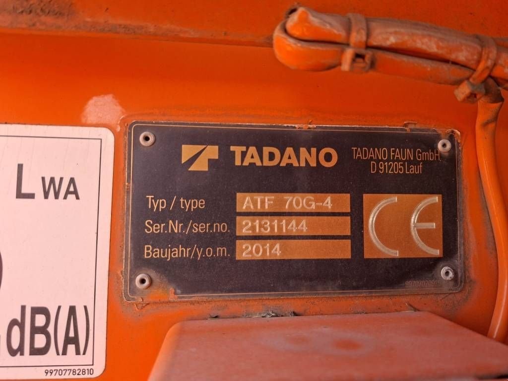 Kran типа Tadano ATF 70 G-4, Gebrauchtmaschine в Stabroek (Фотография 9)