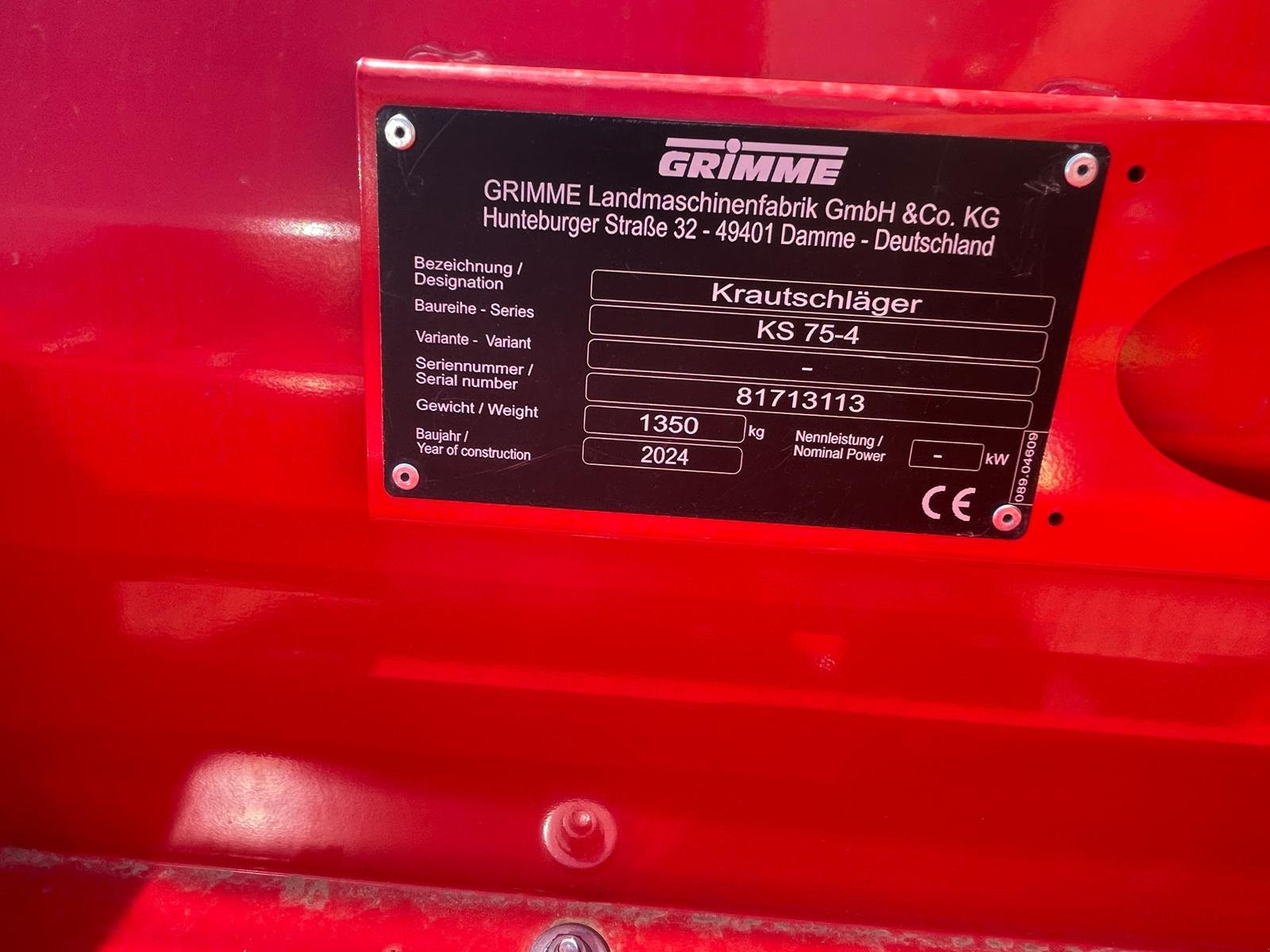 Krautschläger typu Grimme KS 75-4, Neumaschine v Dannstadt-Schauernheim (Obrázek 3)