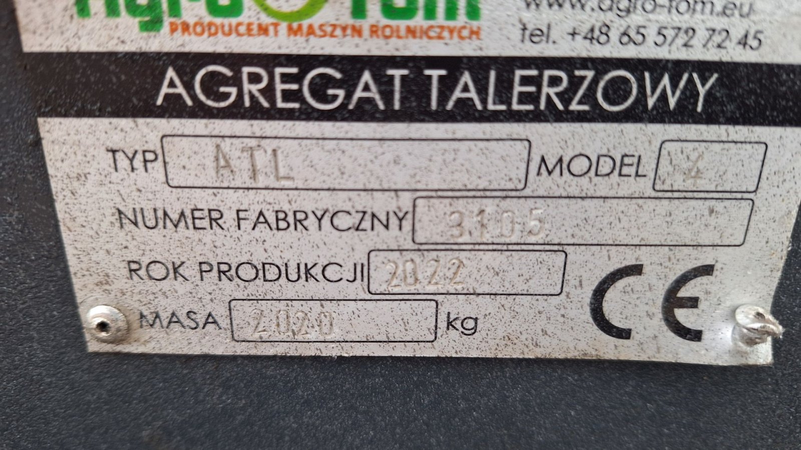 Kreiselegge del tipo Agro Tom 4 Meters DISC HARVE, Gebrauchtmaschine In Rødekro (Immagine 6)