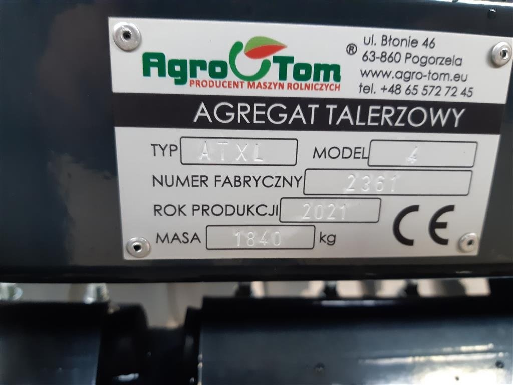 Kreiselegge of the type Agro Tom XL 4 meter hd modellen, Gebrauchtmaschine in Rødekro (Picture 3)