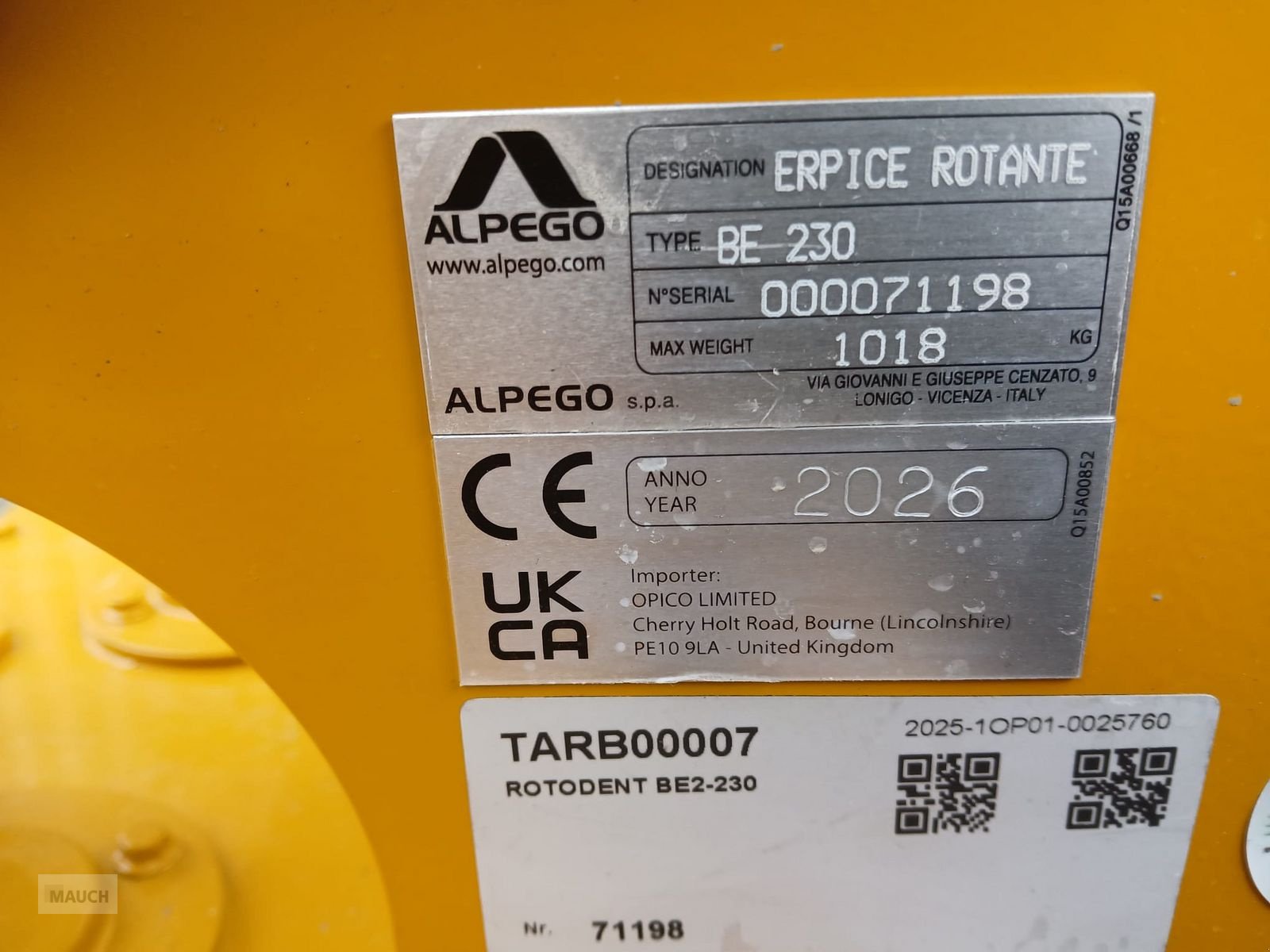 Kreiselegge типа Alpego BE 230 Kreiselegge mit Packerwalze, Gebrauchtmaschine в Burgkirchen (Фотография 4)