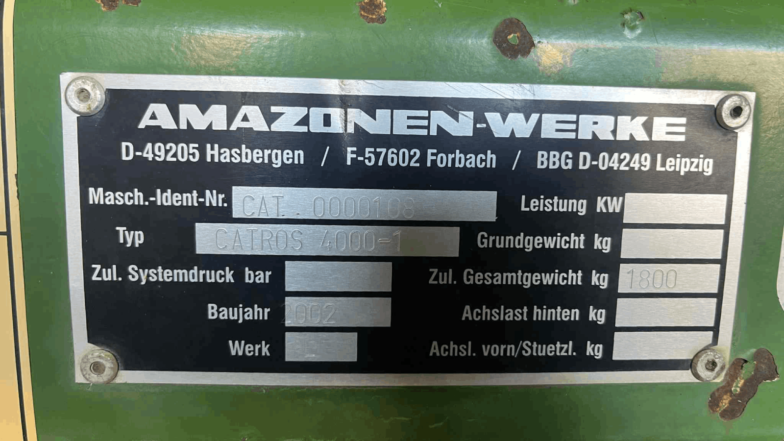 Kreiselegge typu Amazone Catros 4000-1 Discharve, Gebrauchtmaschine v Mariager (Obrázek 6)