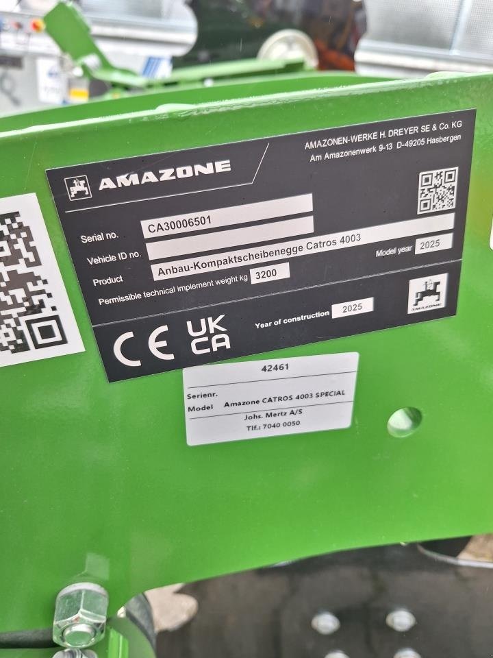 Kreiselegge of the type Amazone CATROS 4003 SPECIAL, Gebrauchtmaschine in Maribo (Picture 9)