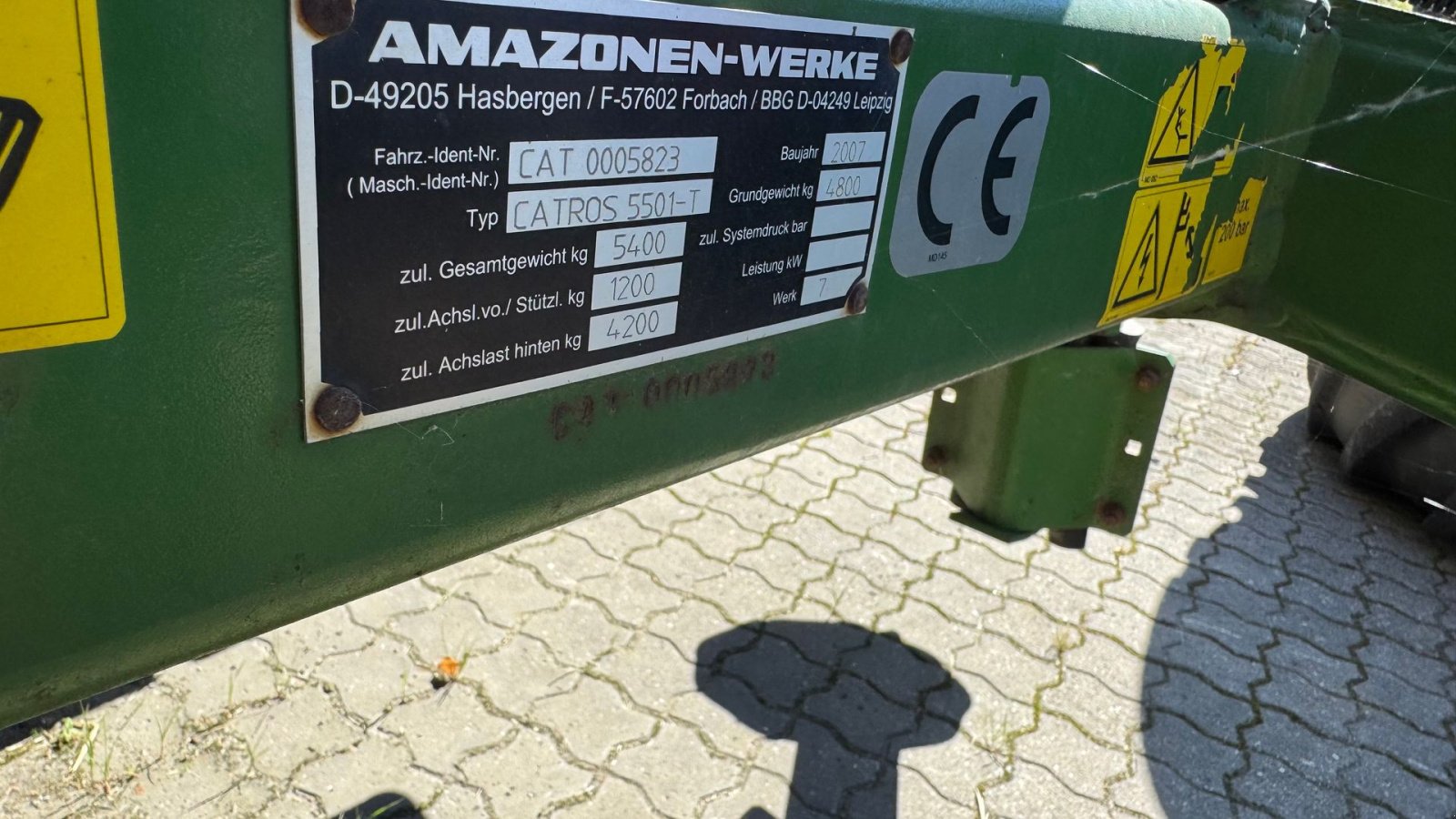 Kreiselegge of the type Amazone Catros 5501 Bugseret, Gebrauchtmaschine in Sakskøbing (Picture 5)