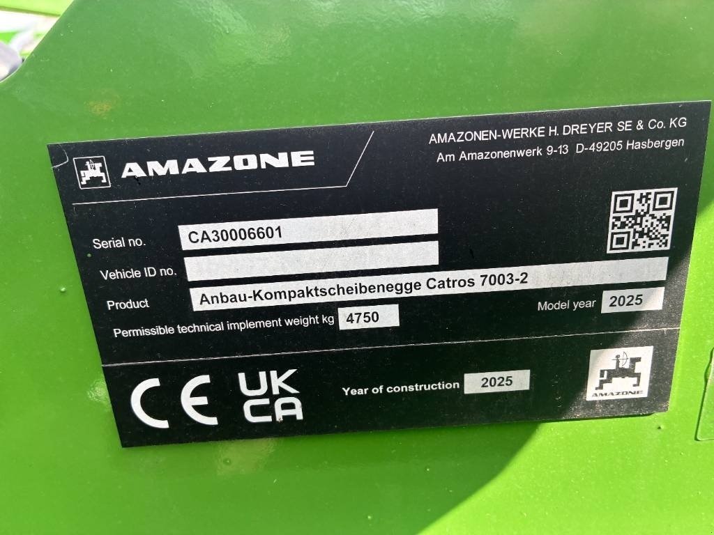 Kreiselegge des Typs Amazone Catros 7003-2, Gebrauchtmaschine in Hinnerup (Bild 6)