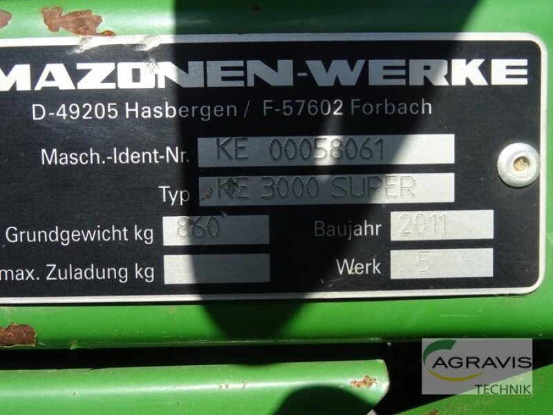 Kreiselegge Türe ait Amazone KE 3000 SUPER, Gebrauchtmaschine içinde Uelzen (resim 6)