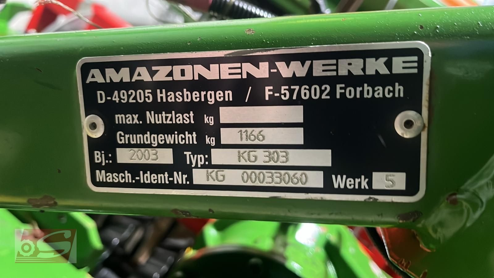 Kreiselegge des Typs Amazone KG 303 (Kreiselgrubber + Güttler), Gebrauchtmaschine in Offenhausen (Bild 5)
