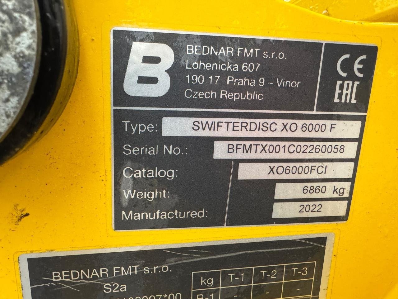 Kreiselegge Türe ait Bednar SWIFTER DISC XO 6000F, Gebrauchtmaschine içinde Redsted M (resim 5)
