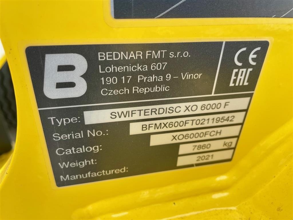 Kreiselegge του τύπου Bednar SWIFTERDISC XO 6000F Bugseret., Gebrauchtmaschine σε Vinderup (Φωτογραφία 6)