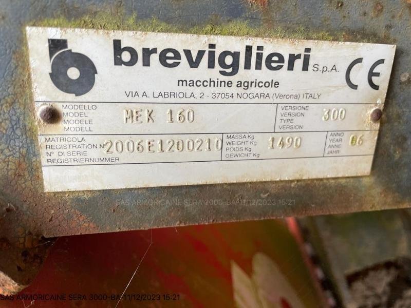 Kreiselegge типа Breviglieri MEK160, Gebrauchtmaschine в LANDIVISIAU (Фотография 6)