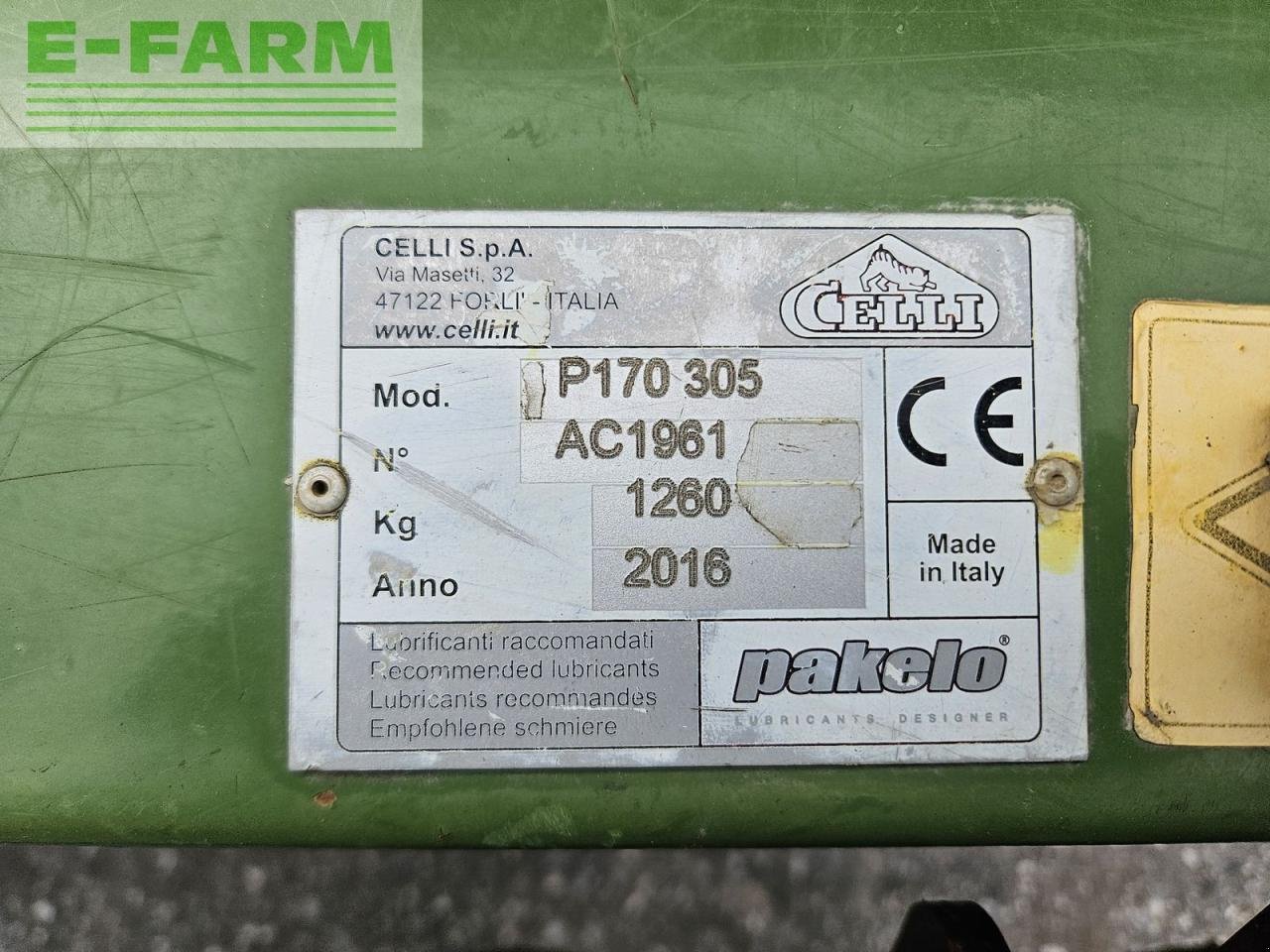 Kreiselegge des Typs Celli bodenfräse p170 305, Gebrauchtmaschine in ILZ (Bild 10)