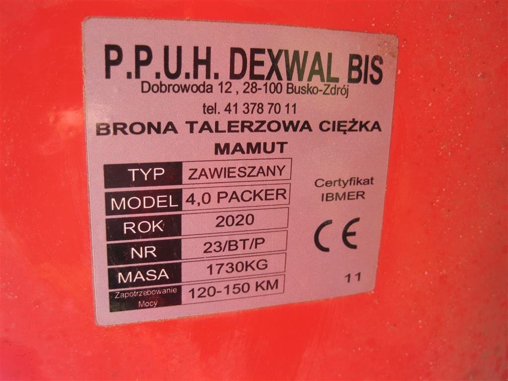 Kreiselegge des Typs Dexwal 4 m, Gebrauchtmaschine in Aabenraa (Bild 4)