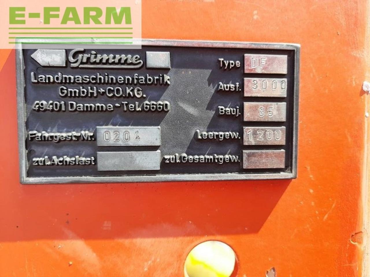Kreiselegge typu Grimme df 3000 dammfräse, Gebrauchtmaschine w SANKT MARIENKIRCHEN BEI SCHÄRDING (Zdjęcie 13)
