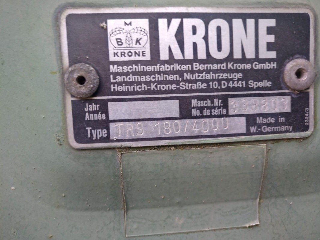 Kreiselegge типа Krone TRS 180 / 4000, Gebrauchtmaschine в Liebenwalde (Фотография 2)